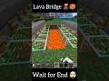 This Lava Bridge Works Automatically 🤯 | @devrajj21 | #minecraft #shorts