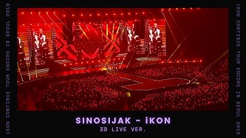 iKON - SINOSIJAK (LIVE @CONTINUE TOUR ENCORE IN SEOUL 2019) [3D MUSIC - USE HEADPHONES]