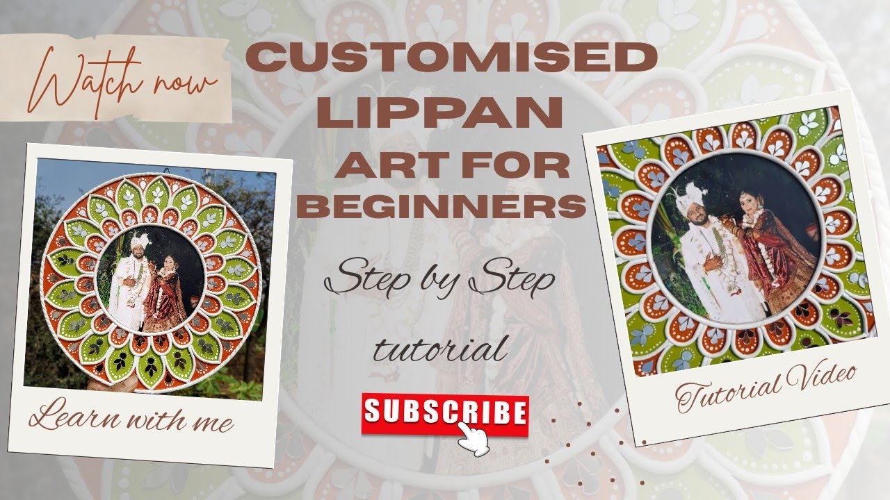 Lippan Art for Beginners | Step by Step Tutorial | Lippan Art😍 #lippanart #diy