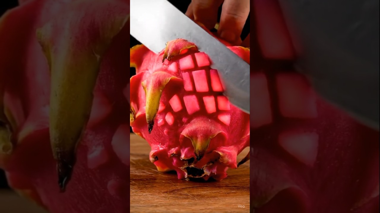 ASMR Cutting a Bricks Dragon Fruit 🐉🧱 | oddly satisfying AI ASMR 