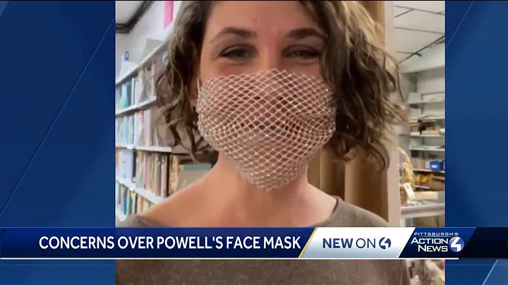Concerns over Rachel Powell's face mask