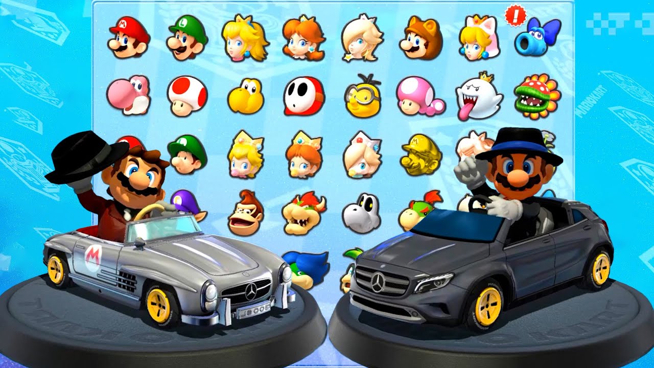 Mario Kart 8 Deluxe Musician Mario vs Mario Black Suit Racing Star