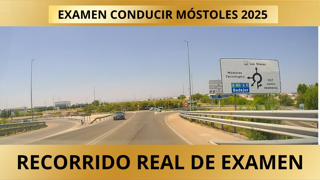 RECORRIDO real hecho en el EXAMEN de conducir en MÓSTOLES