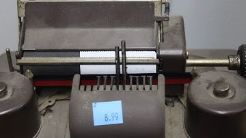 Burroughs adding machine