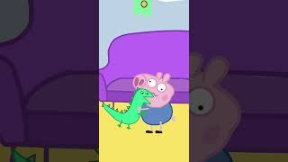 Pig George actually tore his toy dinosaur to shreds #peppapigfunny #animation #peppapigsongs