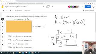 Algebra 1B Factoring Polynomials Part 1 Example 4