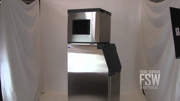 Scotsman (C0322SA-1A_B322S) 356 Lb Half Size Cube Ice Machine with Ice Storage Bin