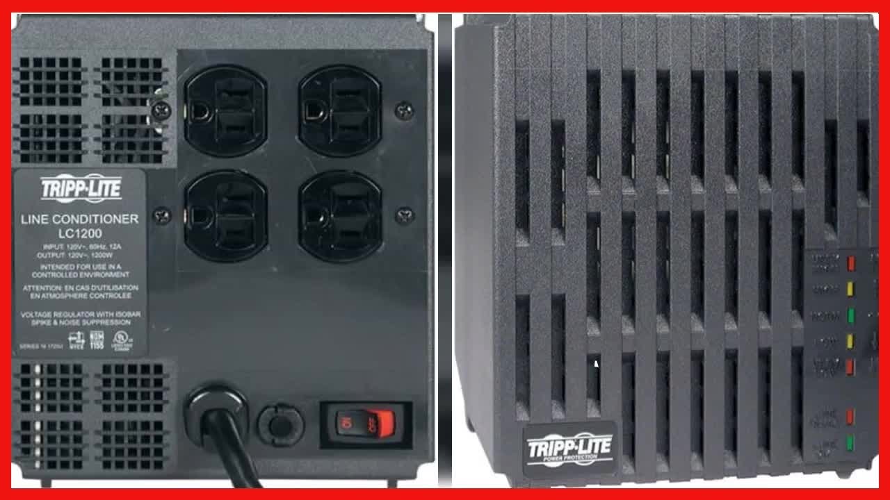 Tripp Lite LC1200 Line Conditioner 1200W AVR Surge 120V 10A 60Hz 4