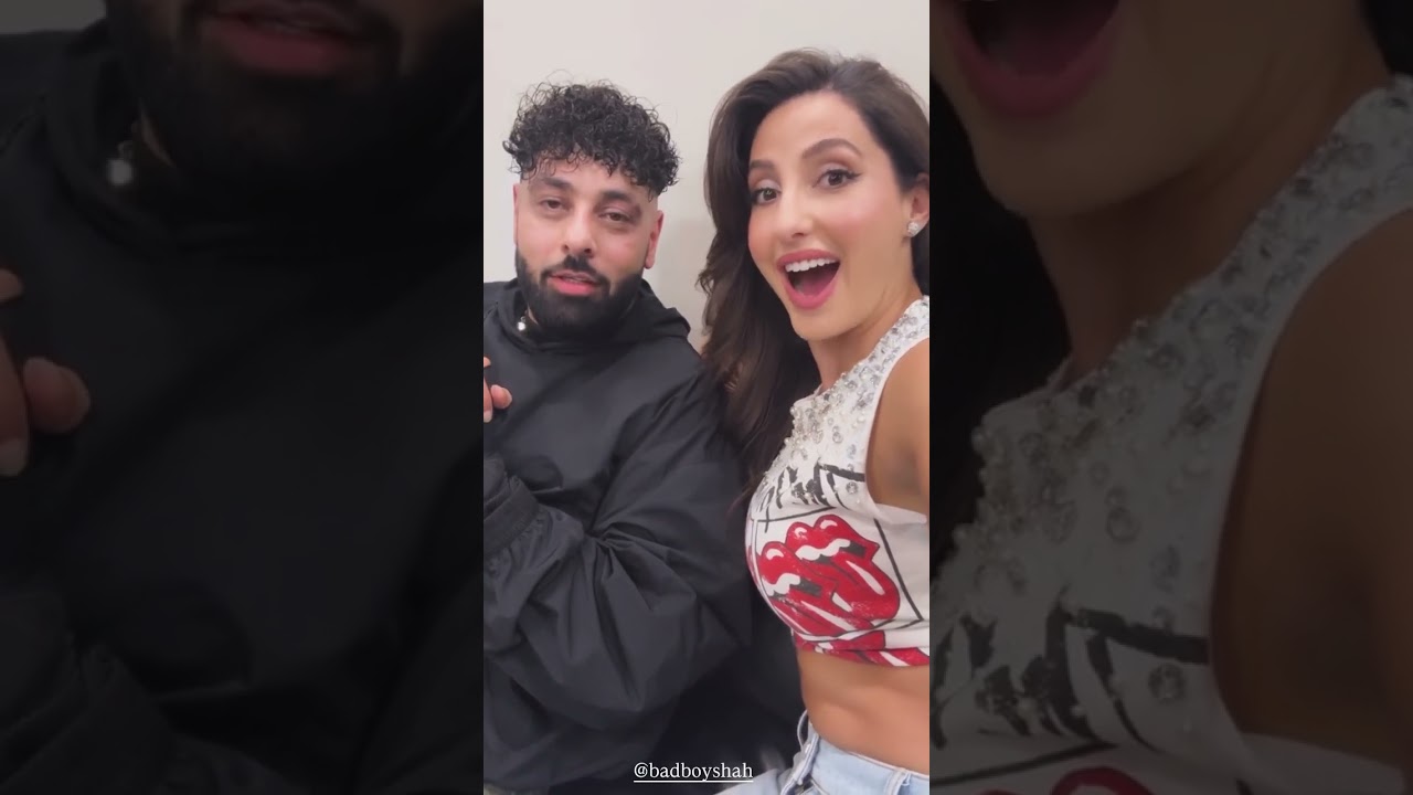 Nora Fatehi with Badshah #TheUnifinishedTour Badshah USA Tour #badshah #norafatehi
