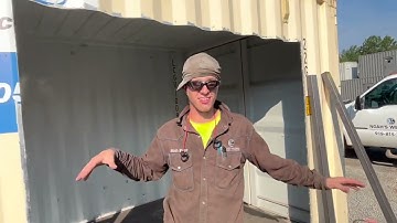 Shipping Container Roll up door install