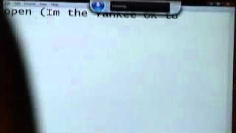 Microsoft Vista Speech Recognition Tested   Perl Scripting