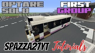 Minecraft Optare Solo First Group Bus Tutorial Minecraft Octare Bus Tutorial