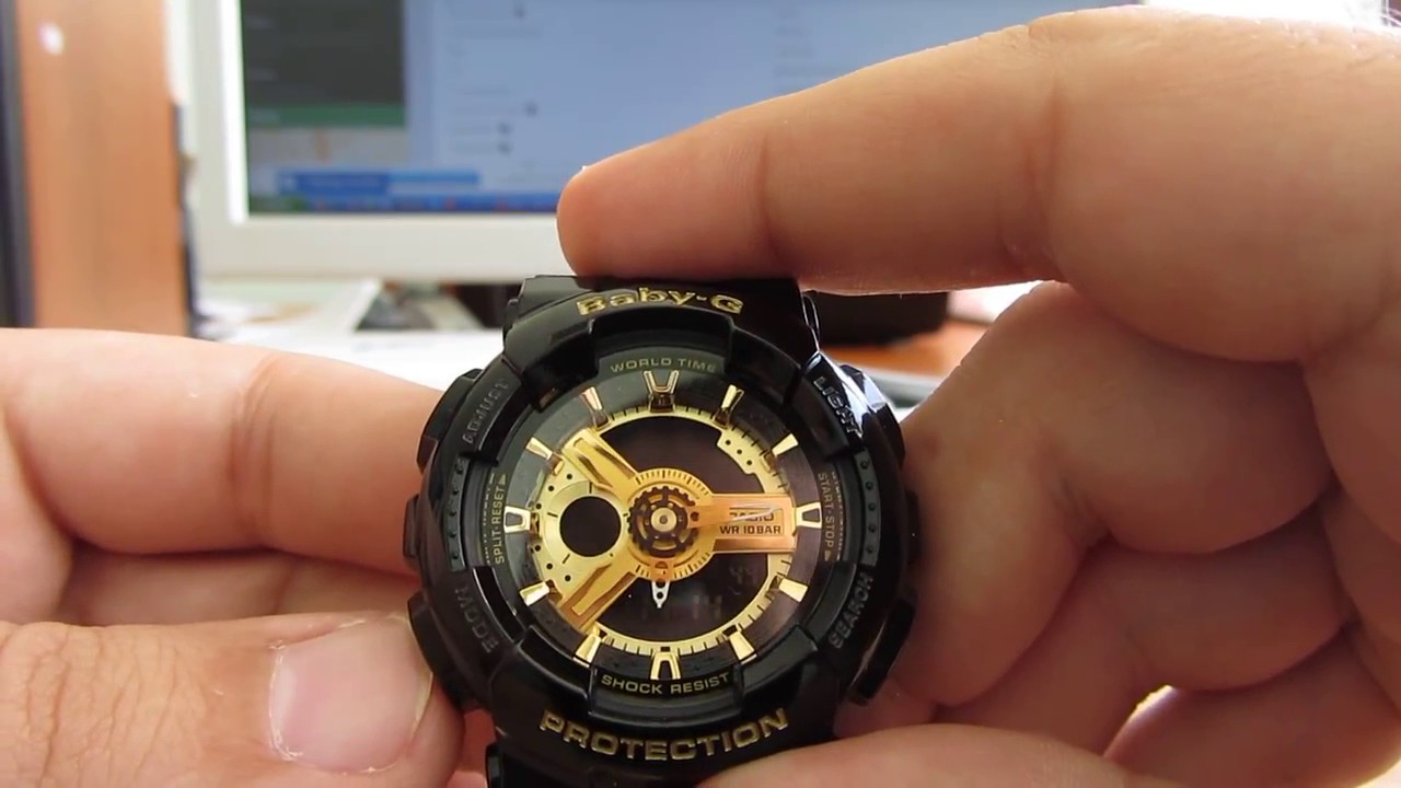 Casio Baby-G BA-110-1A видео-обзор и настройка