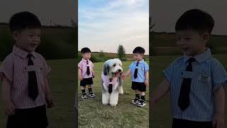 #shorts #baby #Baby and Dog#dog #child