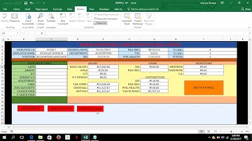 EXCEL PAYROLL PHILIPPINES PART 2