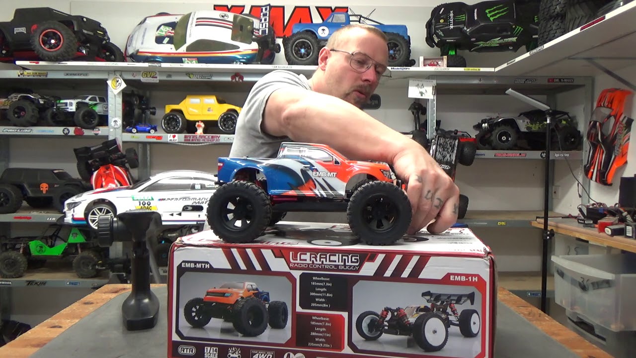 AUS DER SCHACHTEL DER LC RACING EMBT MTH BRUSHLESS 1/14 - YouTube