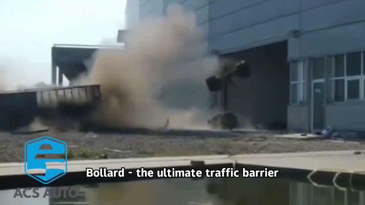 Professional Automatic Hydraulic Rising Anti-Crash Safety Testing Scene