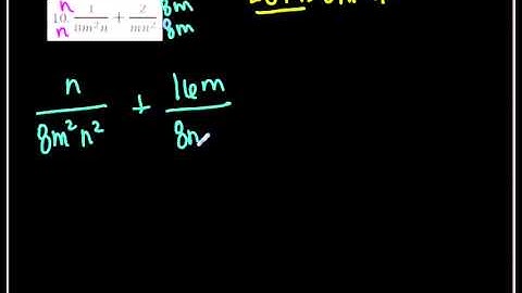 Section 8 2 Adding & Subtracting Rational Expressions   PART II Redone
