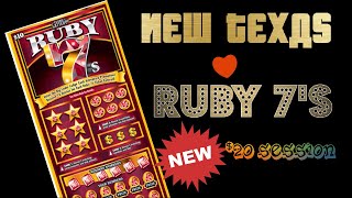 $20 SESSION-TEXAS LOTTERY RUBY 7'S