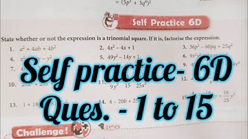 new learning composite mathematics class 8 self practice 6d| Schand maths solutions chapter 6 ex 6d