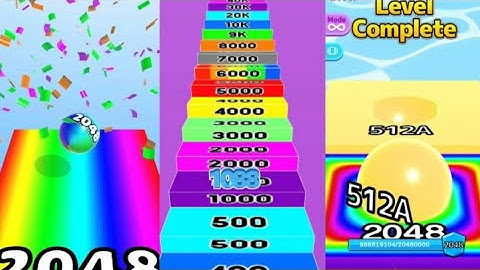 Ball Run 2048 Merge Number vs Ball Merge 2048 vs Number Master Satisfying Gameplay walkthrough