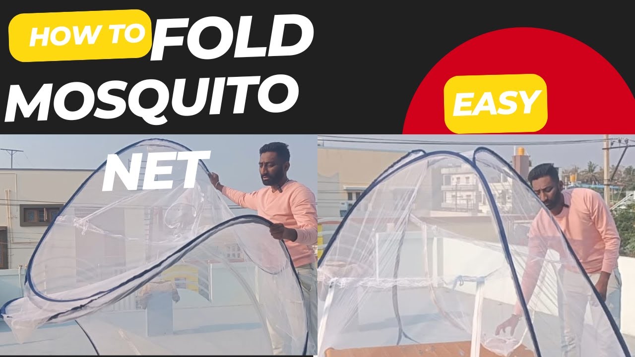 how to fold mosquito net in 2 min #kannada #mosquito #mosquitonets # ...