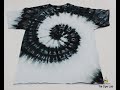 How To Make A Single Color Ice Dye Tie Dye Spiral T-shirt