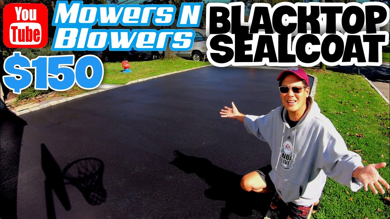MY SEASONAL LONG ISLAND WINTERIZING BLACKTOP ASPHALT SEALCOAT 150