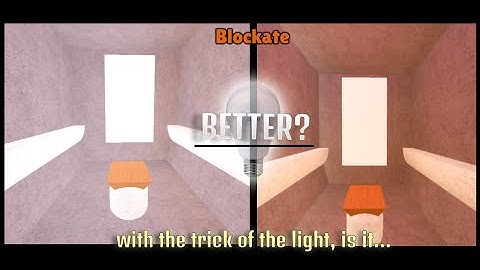 roblox blockate - 2 tips for better lighting