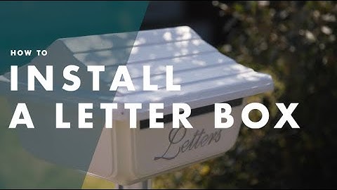 How To Install A Letterbox | Bunnings Warehouse