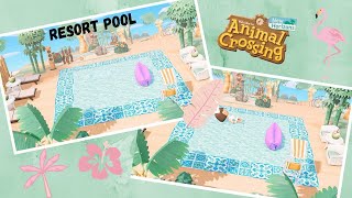 Outdoor pool - Speed build | Animal Crossing New Horizons