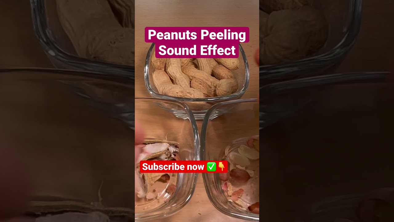 Peanuts Peeling Sound Effect Stereo High Quality 96kHz 