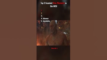 Top 5 Funniest Drax Moments in the MCU. 🤣