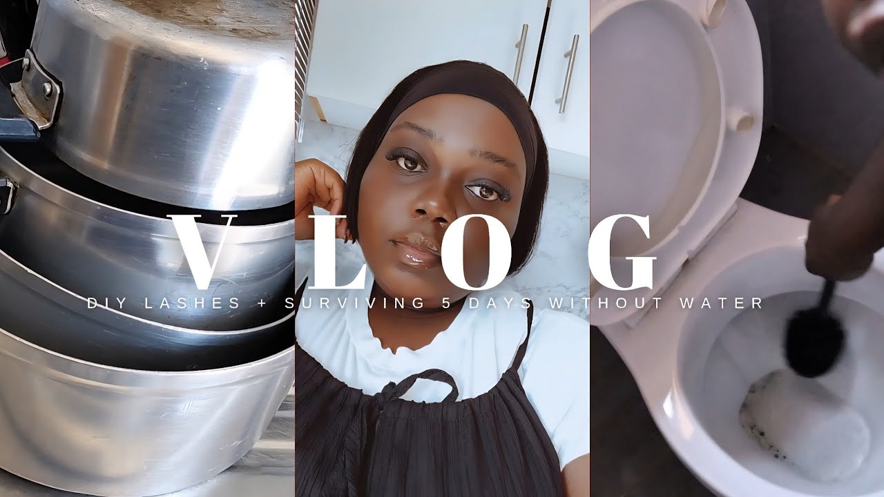 VLOG: Deep Cleaning after 5 Days without water + DIY Lashes |Chubby Deigh |SOUTH AFRICAN YOUTUBER