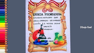 ¡¡ MIRA !! Carátula de CIENCIA Y TECNOLOGÍA primaria PORTADAS
