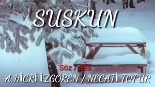 A.hicri İzgören 〰️ Suskun