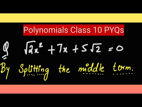 Class 10 polynomials