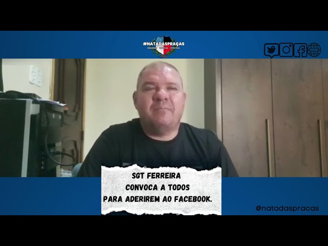 No dia 28/06/21, SGT FERREIRA do grupo #NATADASPRAÇAS, convoca a todos para adesão ao nosso FACEBOOK