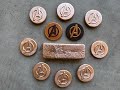 Avenger Coins - 3D Print to Metal - Melting Copper - Sand Casting Avengers Logo in Scrap Copper