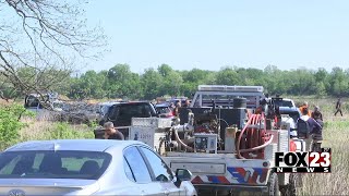 Video: Authorities recover bodies of missing mother and child swept away by flood waters near