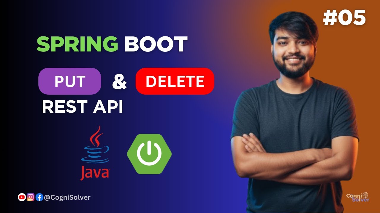 Create PUT & DELETE REST APIs in Spring Boot and Java - YouTube