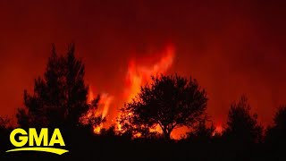Wildfires force evacuations in Greece l GMA