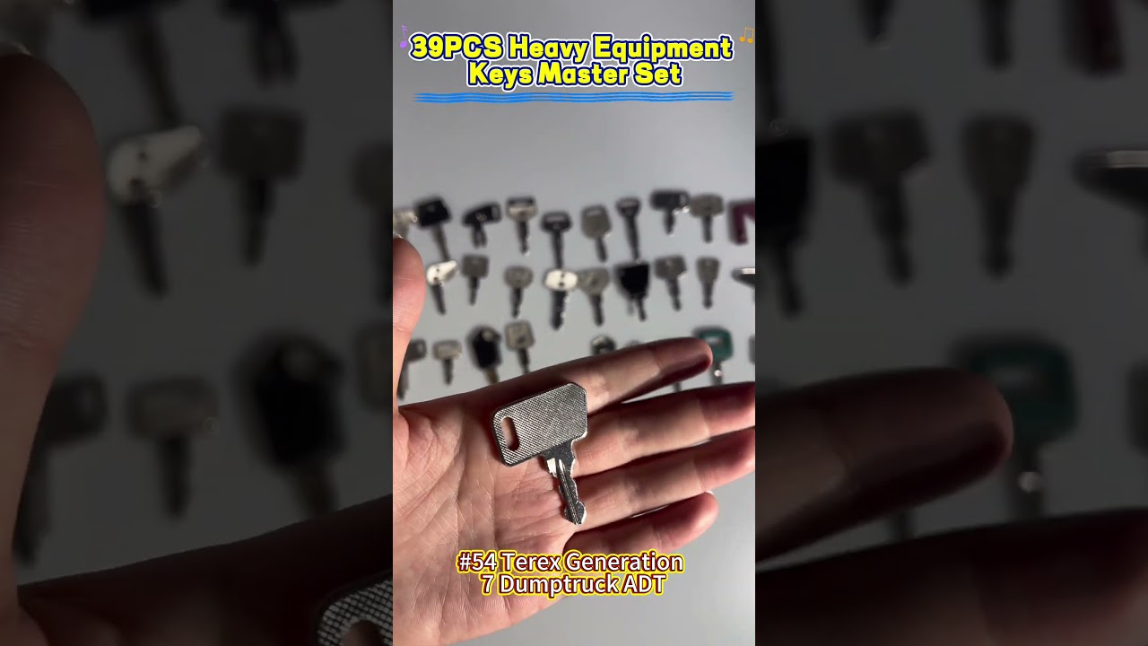 🚜 39-PIECE EQUIPMENT KEY VAULT – Your Compact Job Site Lifesaver! 🔑