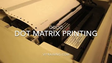 01 Odoo Dot Matrix Printing Installation