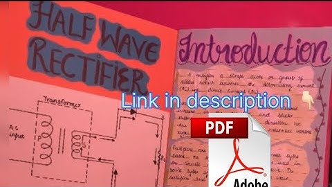 Physics Investigatory Project♥️|| Half Wave Rectifier|| Class12 ||