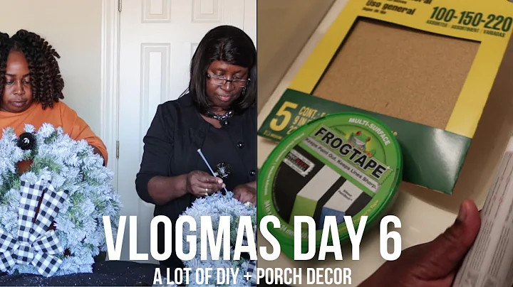 FRONT PORCH CHRISTMAS DECOR + GUEST BATHROOM MAKEOVER| VLOGMAS DAY 6  #KEEPINUPWITHCE #VLOGMAS2021