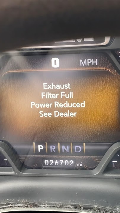 (Exhaust filter full power reduced see dealer) on a 2022 Ram 6.7