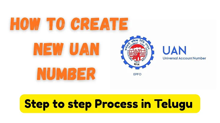 How to Create  UAN Number for New Employee in Telugu | UAN Generation & Activation process in telugu