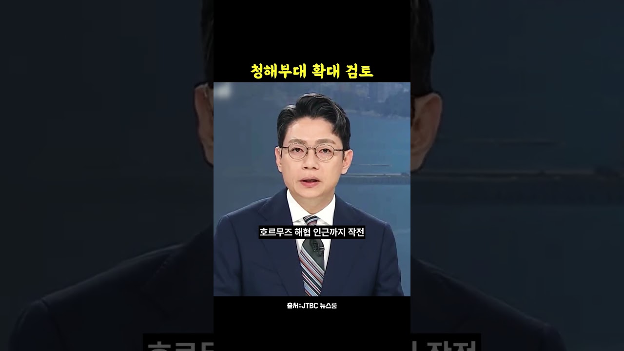 청해부대 작전 범위 확대 검토…호르무즈 인근까지