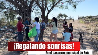 Regalando tortas a las personas que viven en el Basurero municipal❤️ #nayarit #mexico